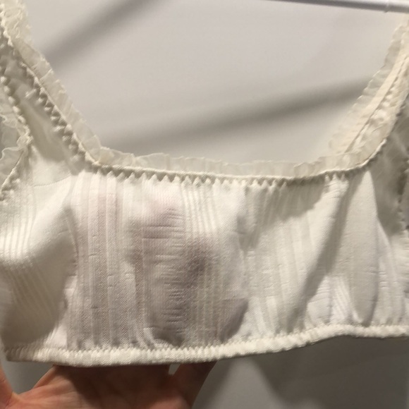 Cream/white scoop bandeau bralette - Picture 4 of 5